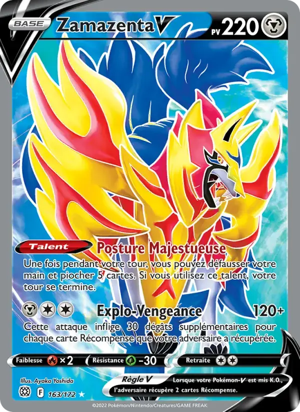Carte Pokémon Zamazenta V #163 — Stars Étincelantes