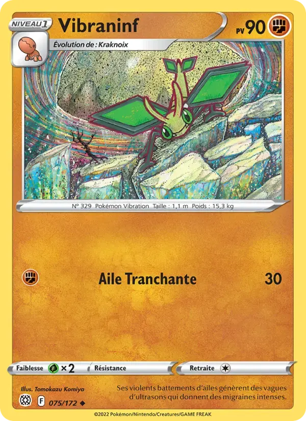 Carte Pokémon Vibraninf #075 — Stars Étincelantes