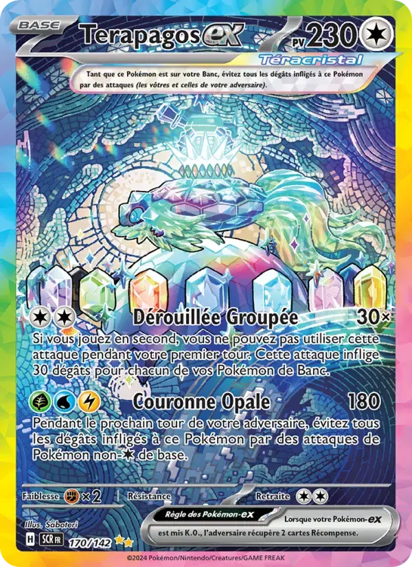 Carte Pokémon Terapagos-ex #170 — Couronne Stellaire