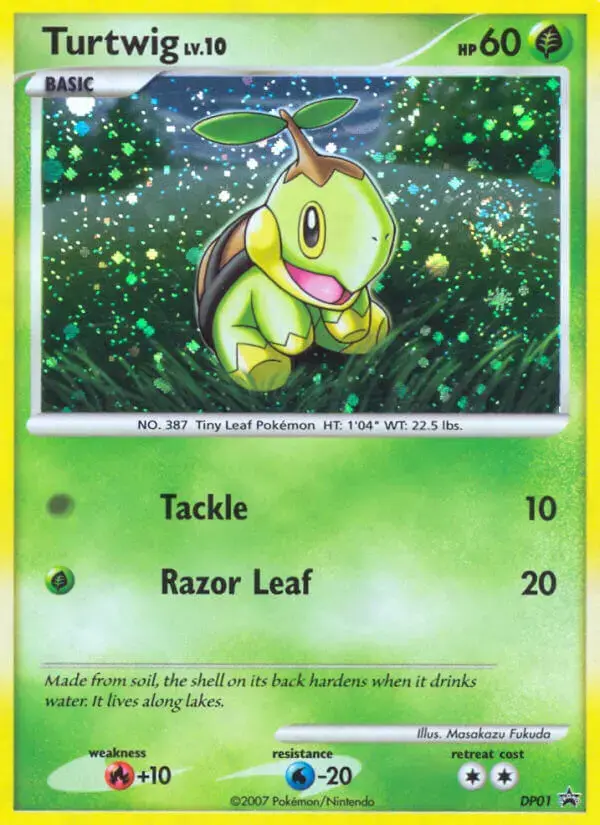 Carte Pokémon Tortipouss #DP01 — Promos Diamant et Perle