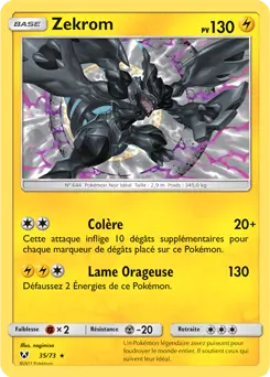 Carte Pokémon Zekrom #35 — Légendes Brillantes