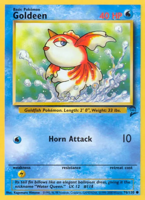 Goldeen #76 — Base Set 2