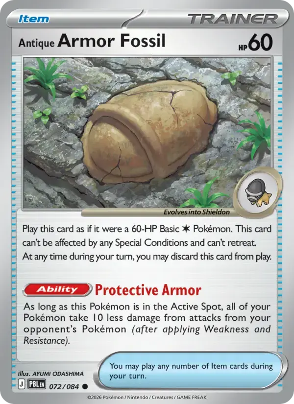 Antique Armor Fossil #072 — Pitch Black