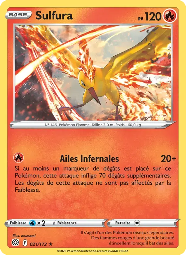 Carte Pokémon Sulfura #021 — Stars Étincelantes