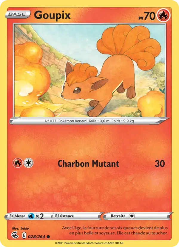 Carte Pokémon Goupix #28 — Poing de Fusion