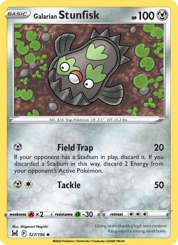 Galarian Stunfisk #127 — Lost Origin