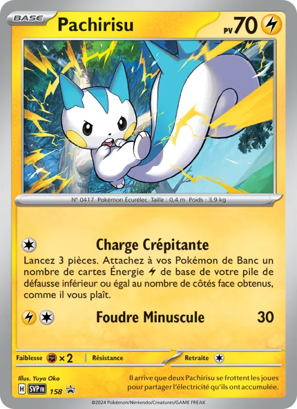 Carte Pokémon Pachirisu #158 — Promos Écarlate et Violet