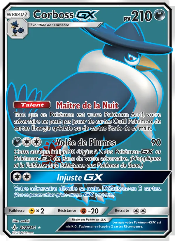 Carte Pokémon Corboss GX #202 — Alliance Infaillible