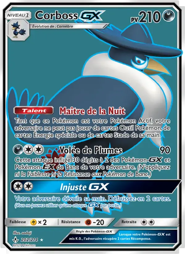 Carte Pokémon Corboss GX #202 — Alliance Infaillible