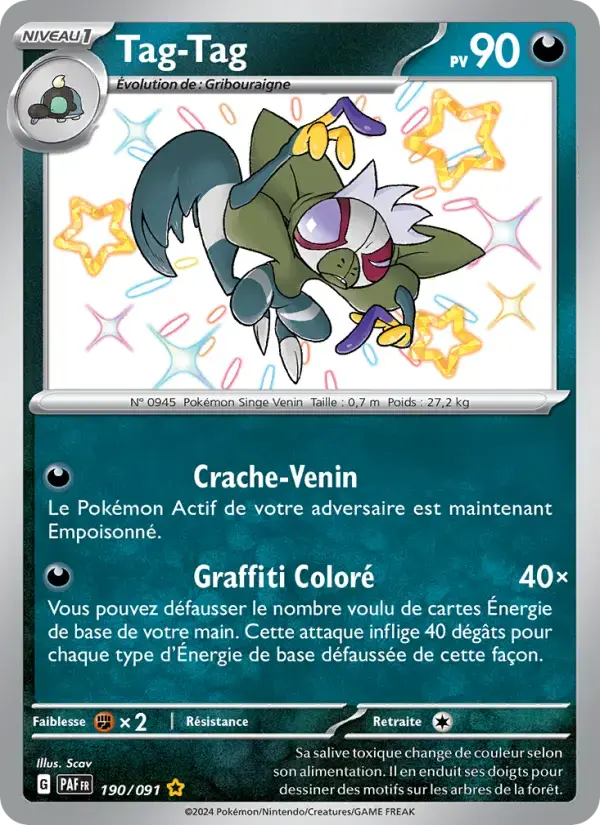 Carte Pokémon Tag-Tag #190 — Destinées de Paldea