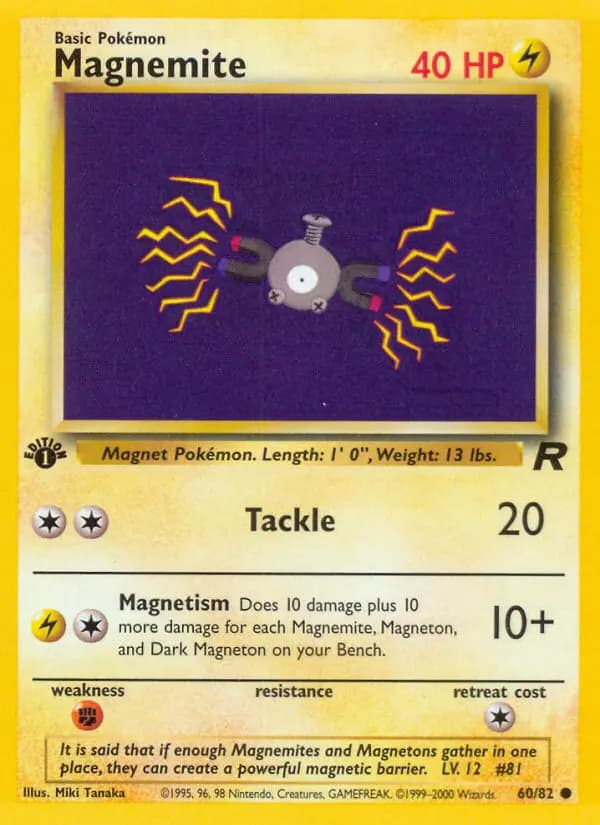 Magnemite #60 — Team Rocket