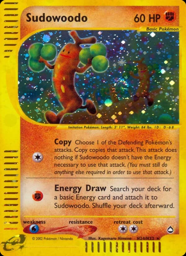Carte Pokémon Simularbre #H24 — Aquapolis