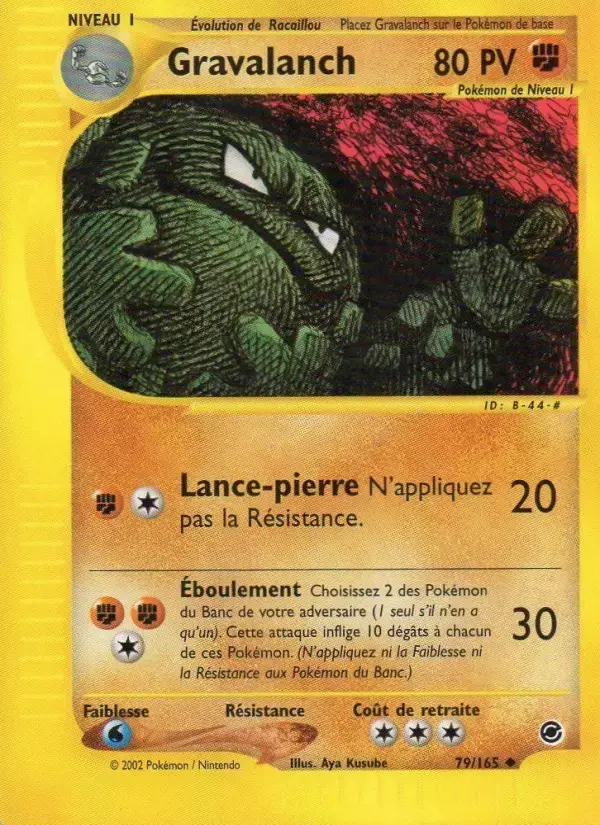 Carte Pokémon Gravalanch #79 — Expédition