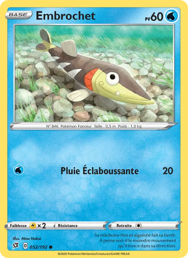 Carte Pokémon Embrochet #52 — Clash des Rebelles