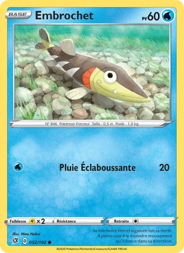 Carte Pokémon Embrochet #52 — Clash des Rebelles