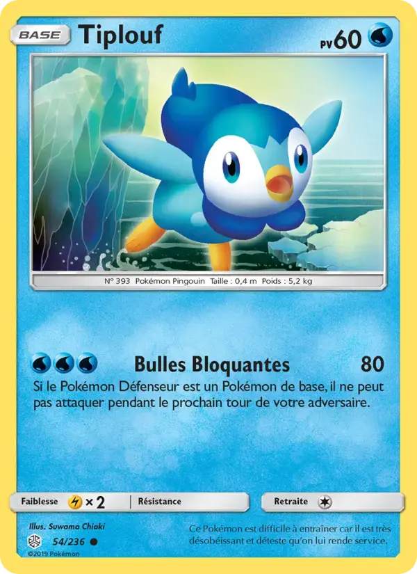 Carte Pokémon Tiplouf #54 — Éclipse Cosmique