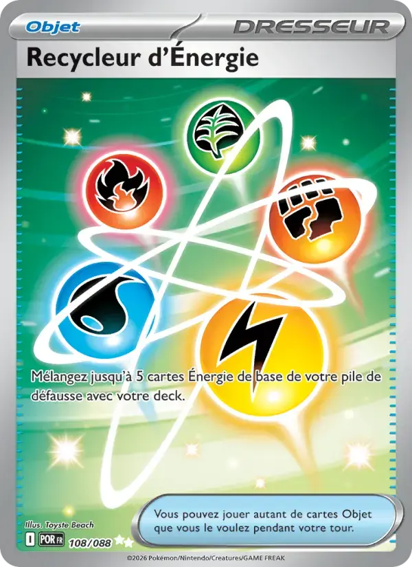 Carte Pokémon Recycleur d'Énergie #108 — Équilibre Parfait