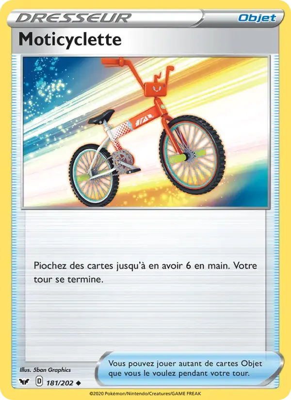 Carte Pokémon Moticyclette #181 — Épée et Bouclier