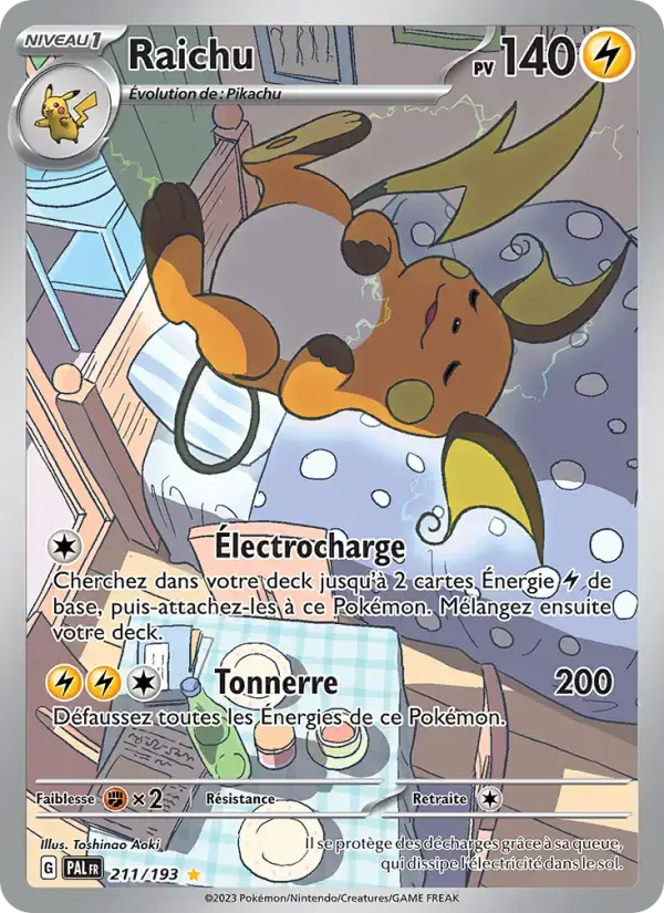 Carte Pokémon Raichu #211 — Évolutions à Paldea