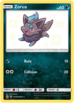 Carte Pokémon Zorua #SV25 — Destinées Occultes