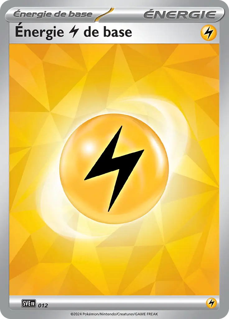 Carte Pokémon Énergie Electrik #012 — Énergies Écarlate et Violet