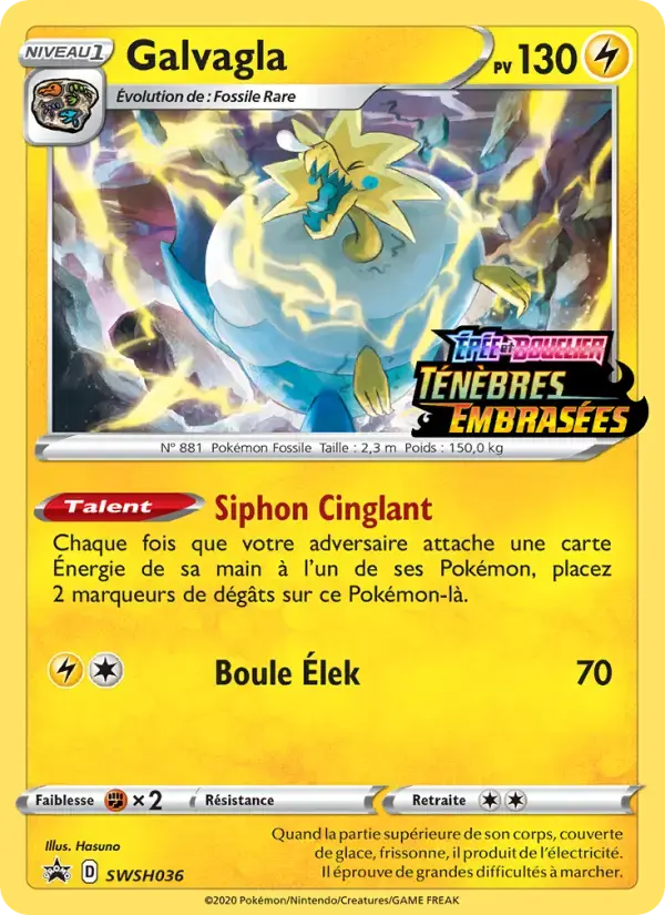 Carte Pokémon Galvagla #SWSH036 — Promos Épée et Bouclier