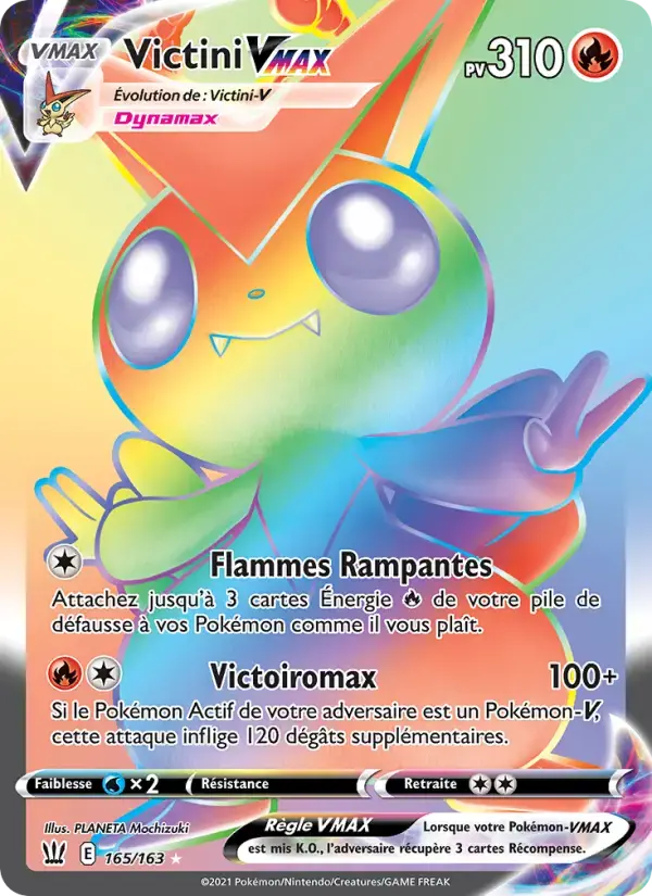 Carte Pokémon Victini VMAX #165 — Styles de Combat