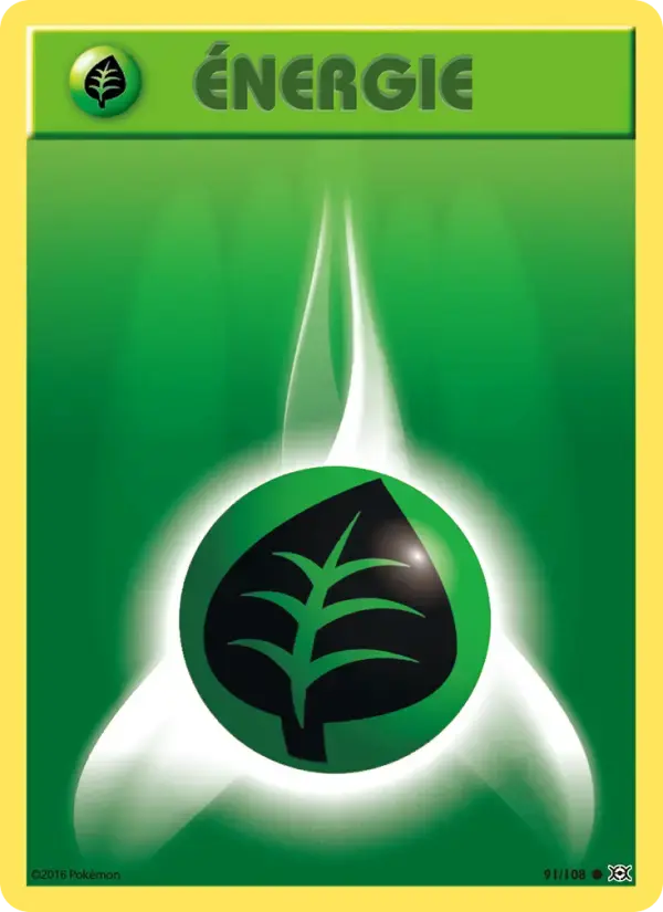 Carte Pokémon Énergie Plante #91 — Évolutions XY