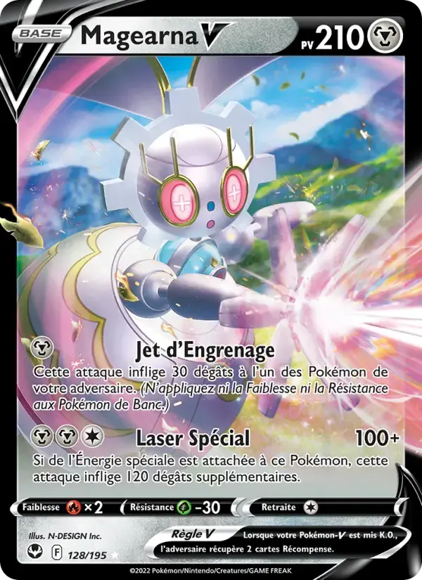 Carte Pokémon Magearna V #128 — Tempête Argentée