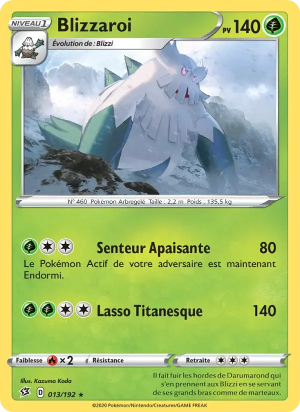 Carte Pokémon Blizzaroi #13 — Clash des Rebelles