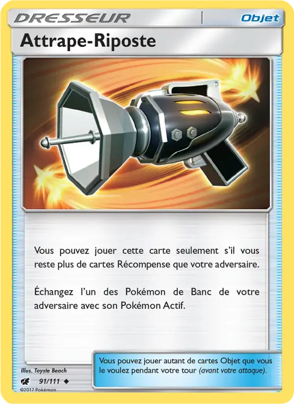 Carte Pokémon Attrape-Riposte #91 — Invasion Carmin