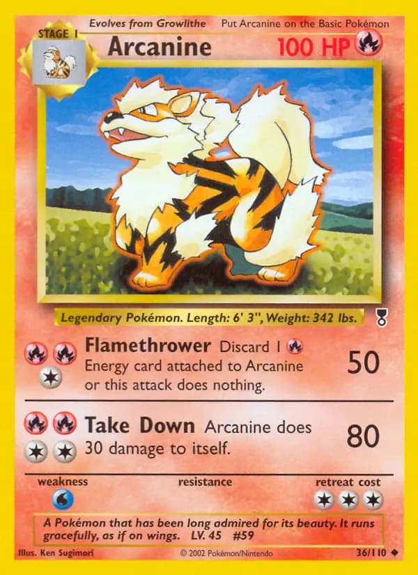Arcanine #36 — Legendary Collection
