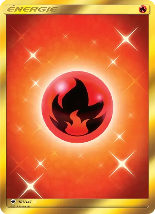 Carte Pokémon Énergie Feu #167 — Ombres Ardentes