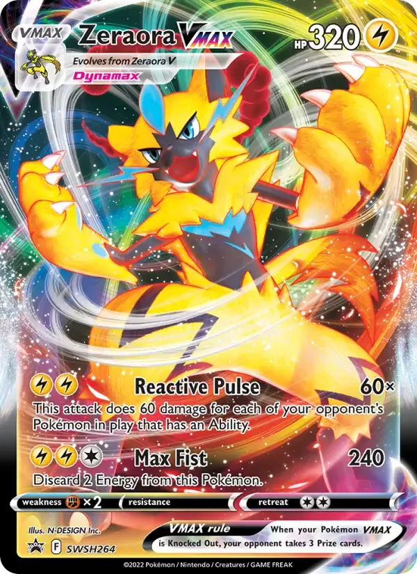 Zeraora VMAX #SWSH264 — Sword & Shield Promos
