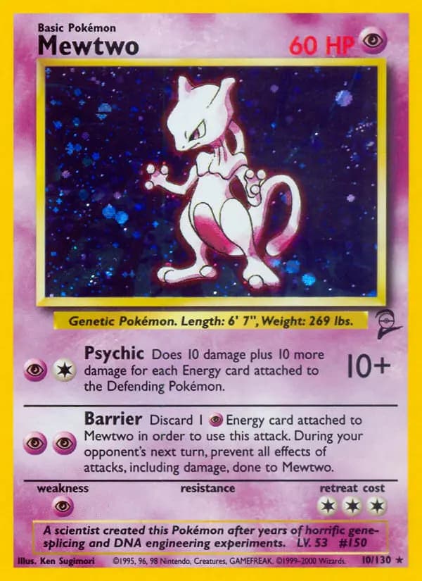 Mewtwo #10 — Base Set 2