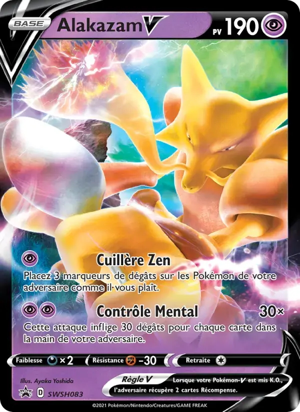 Carte Pokémon Alakazam V #SWSH083 — Promos Épée et Bouclier