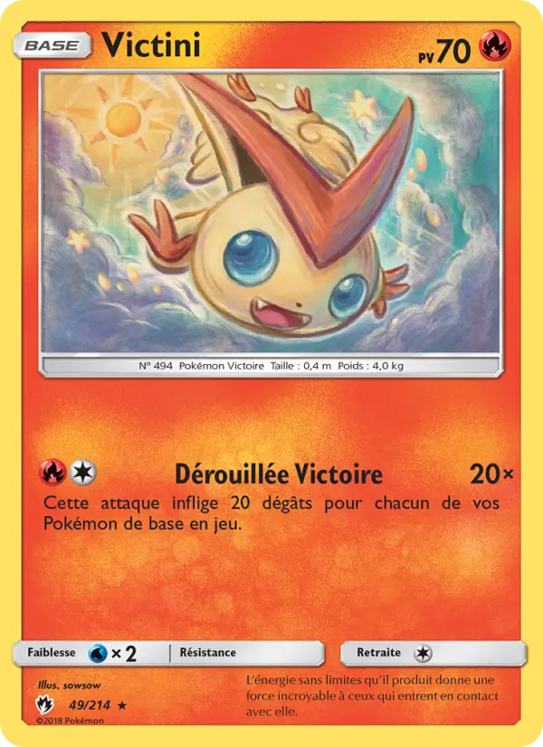 Carte Pokémon Victini #49 — Tonnerre Perdu