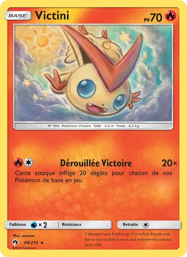 Carte Pokémon Victini #49 — Tonnerre Perdu
