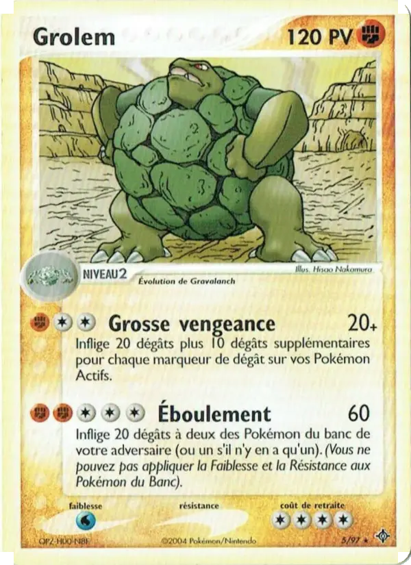 Carte Pokémon Grolem #5 — Dragon