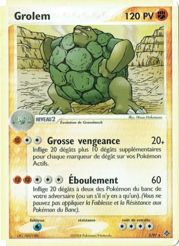 Carte Pokémon Grolem #5 — Dragon