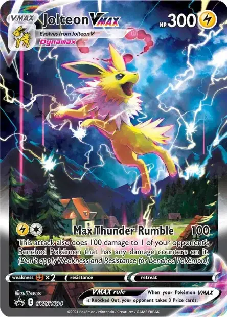 Carte Pokémon Voltali-VMAX #SWSH184 — Jumbo