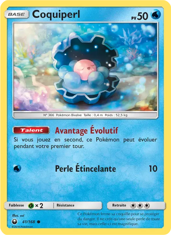 Carte Pokémon Coquiperl #41 — Tempête Céleste
