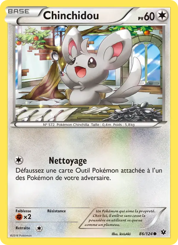 Carte Pokémon Chinchidou #86 — Impact des Destins