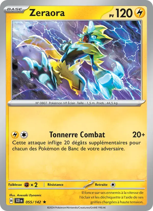 Carte Pokémon Zeraora #055 — Couronne Stellaire