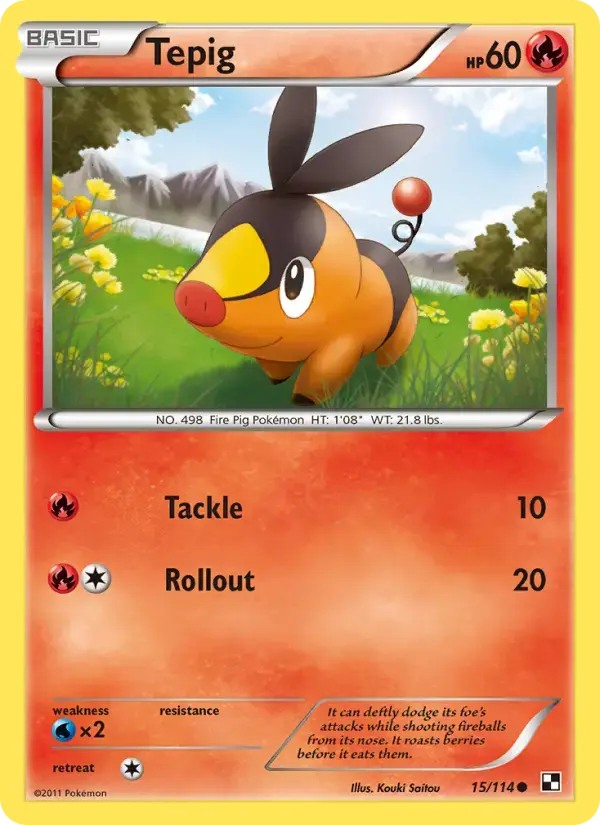 Tepig #15 — Black & White