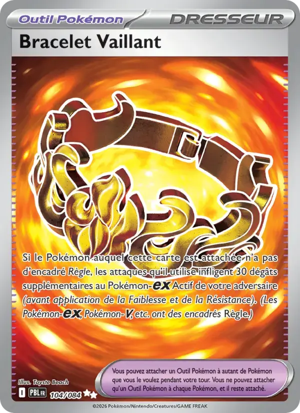 Carte Pokémon Bracelet Vaillant #104 — Nuit Noire