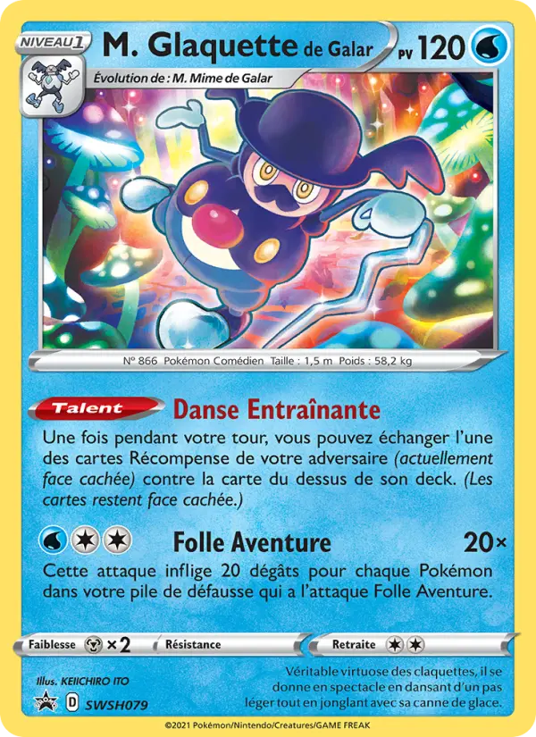 Carte Pokémon M. Glaquette de Galar #SWSH079 — Promos Épée et Bouclier