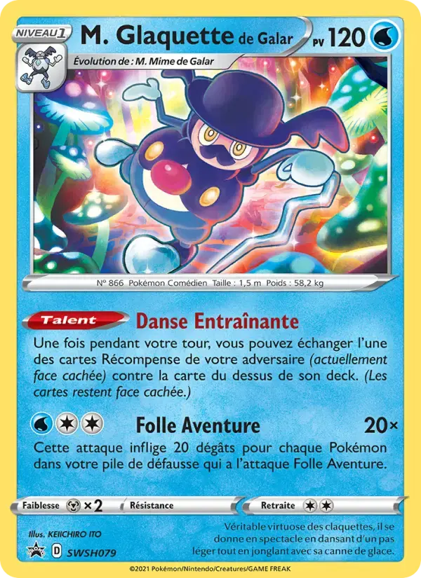 Carte Pokémon M. Glaquette de Galar #SWSH079 — Promos Épée et Bouclier