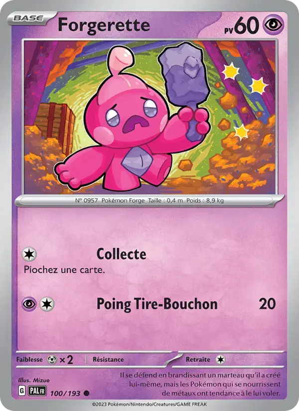 Carte Pokémon Forgerette #100 — Évolutions à Paldea