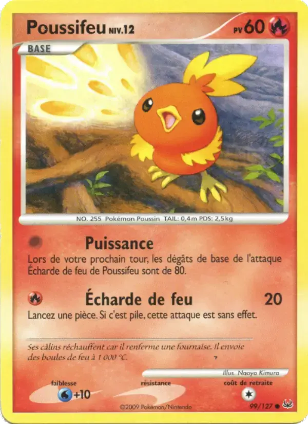 Carte Pokémon Poussifeu #99 — Platine